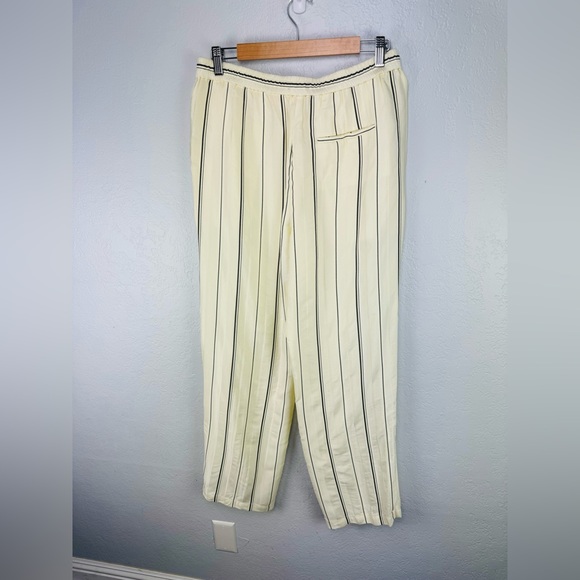 J. Crew Size 10 Pull-on pant in multistripe jacquard high rise ivory cream - Picture 7 of 9